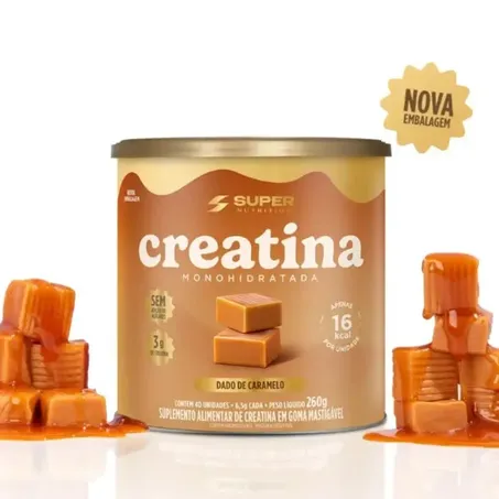 Creatina Dado Caramelo Super Nutrition 260g