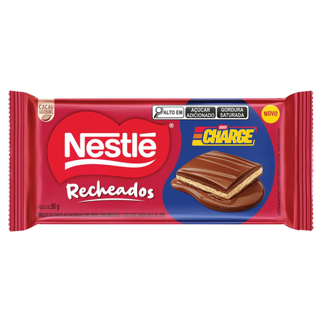 Chocolate Nestlé 90g - Charge - Recheado