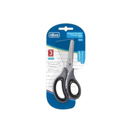 TESOURA TILIBRA ESCOLAR COMFORT GRIP T417 135MM