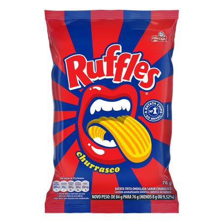Salg e chips ruffles churrasco 76g
