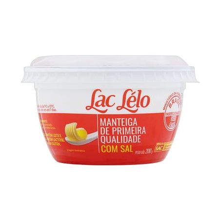 MANTEIGA LAC LELO 200G C/SAL POTE