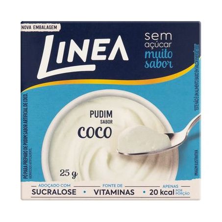 Pudim em Pó Linea Zero Coco Caixa 25G