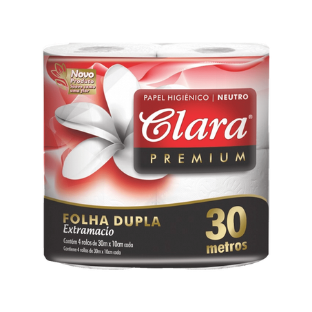 Papel higienico clara fd 30mt c/4