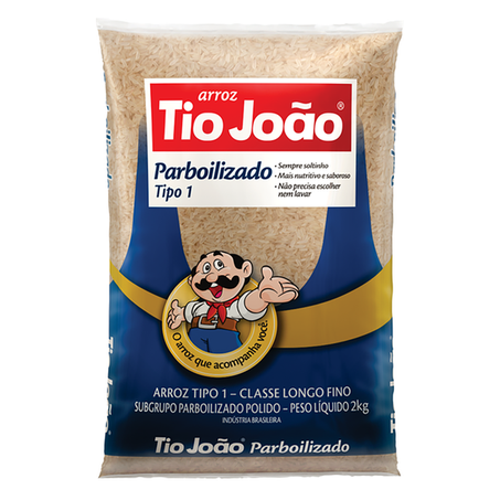 Arroz tio joão parboilizado 2 kg