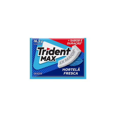 Goma de Mascar Trident Max Hortelã 16,5G