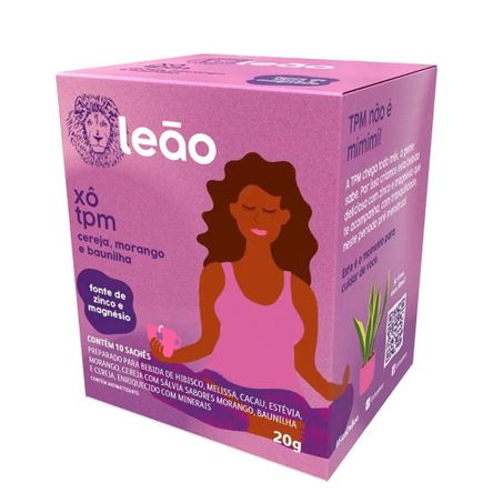 CHA TPM CEREJA/MORANGO/BAUNILHA LEAO 20G