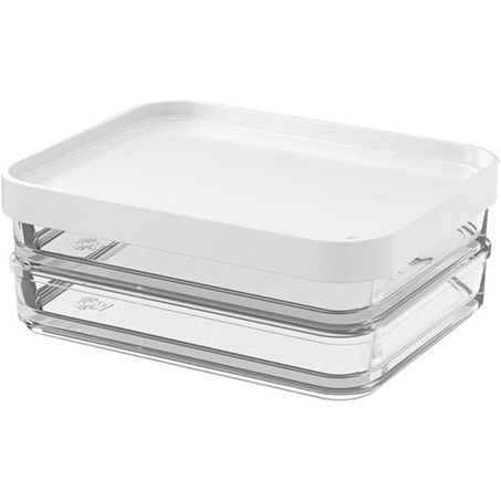 Pote Clear Duo Coza 560ml Brinox Warm Gray