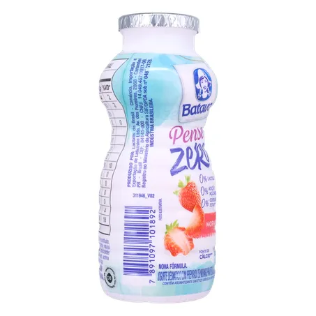 Bebida Láctea Fermentada Batavo Pense Zero Morango 170g 360-31