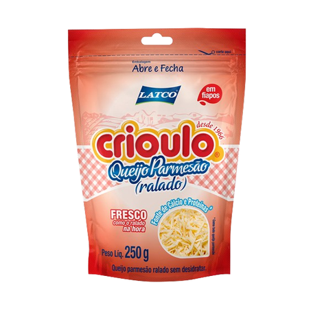 Queijo crioulo parmesao ralado fresco 25