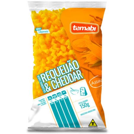 Salgadinho temabi 150g requeijao cheddar