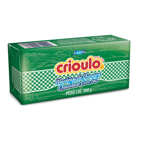 Manteiga crioulo c/ sal 200gr