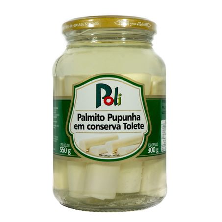 Palmito Poli Pupunha Inteiro Conserva 300g 
 