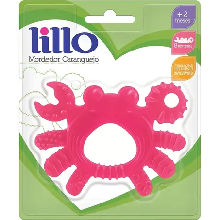 Mordedor Lillo caranguejo rosa