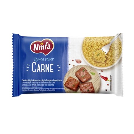 Lámen ninfa carne 70g