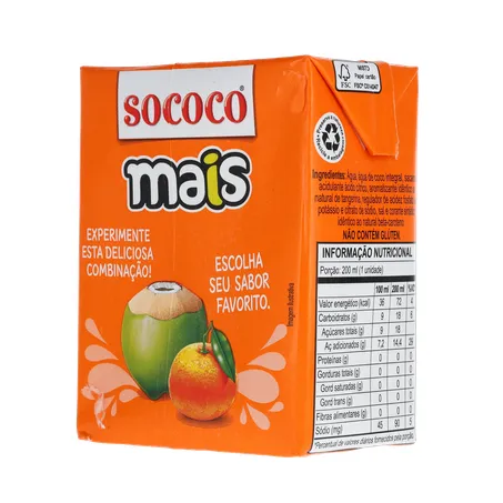 Água De Coco SococoTangerina 200ml 360-22