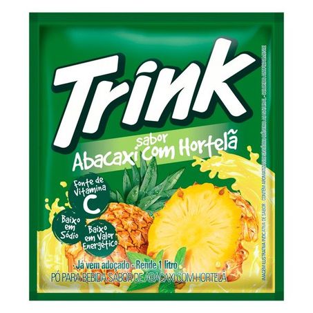Suco trink abacaxi com hortelã 15g