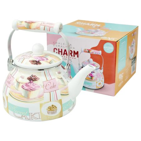 Chaleira zanette esmaltada cake 2.5l r07935