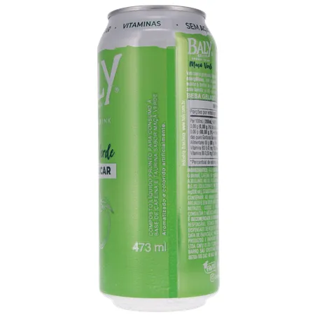 BEBIDA ENERGÉTICA BALY DRINK SUGAR FREE MAÇÃ VERDE 473ML 360-1