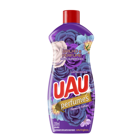 Lustra moveis uau flores e folhas 200 ml