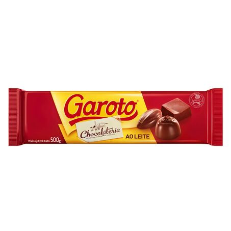 CHOCOLATE AO LEITE GAROTO CHOCOLATERIA