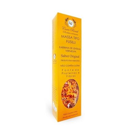 MACARRAO CERES BRASIL 200G FUSILLI LENTILHA AMARELA