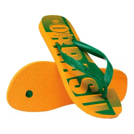 SANDÁLIA HAVAIANAS VAI BRASIL AMARELO TAMANHO 39/40
