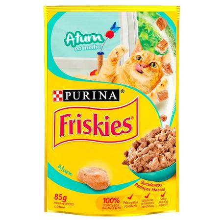 Racao purina friskies 85g atum molho