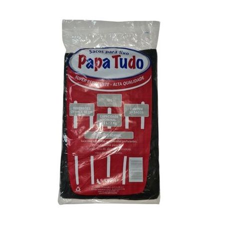 SACO PARA LIXO PAPA TUDO AZUL 15L COM 20 UNIDADE 
