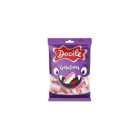 Bala Docile Gelatines Dentes De Vampiro Pacote 300g 