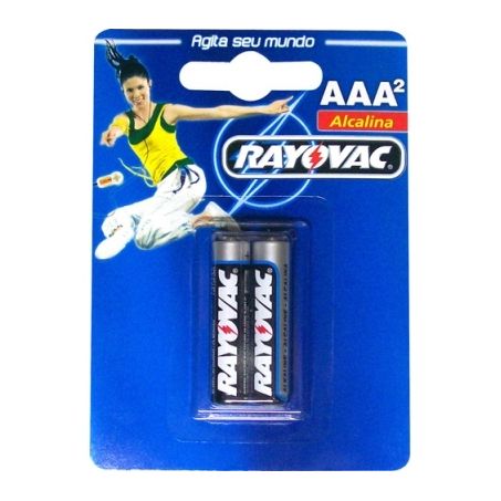 PILHA RAYOVAC ALCALINA MEDIA C/2 