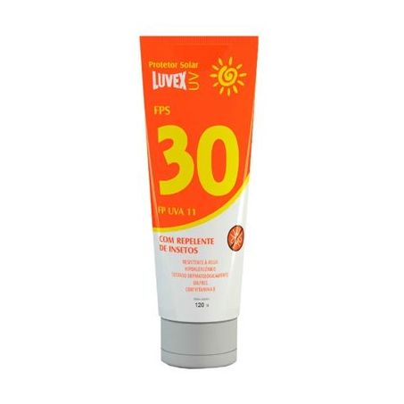 Protetor solar luvex uv fps 30 com repelente 120g
