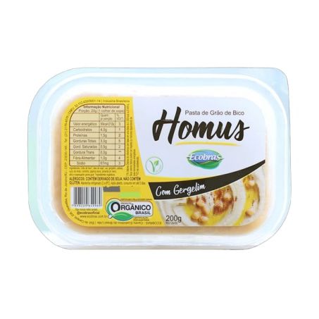 PASTA DE GRAO DE BICO HOMUS ECOBRAS 250G