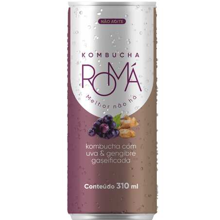 Kombucha Roma Uva E Gengibre 310ml