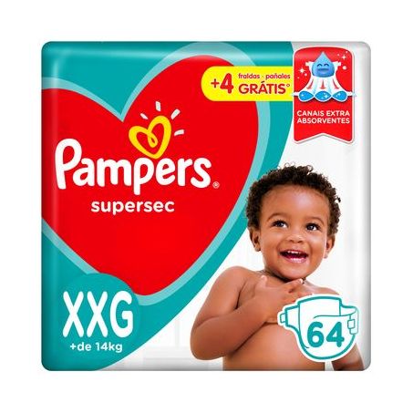 FRALDA DESCARTÁVEL PAMPERS SUPERSEC PACOTAO XXG