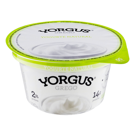 Iogurte Parcialmente Desnatado Grego 14g de Proteína Natural sem Adição de Açúcar Yorgus Pote 130g 360-3