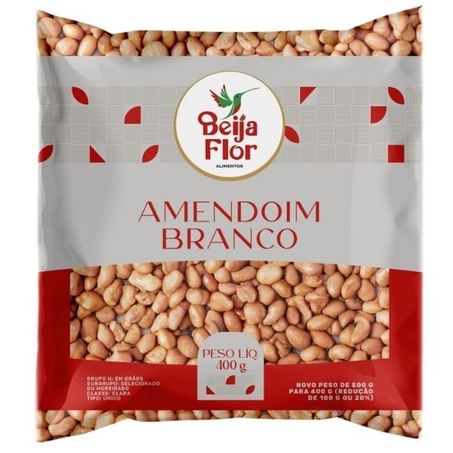 Amendoim Beija Flor 400g Branco