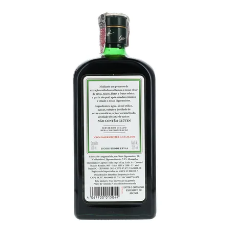 Licor Alemão Jagermeister Garrafa 700ML 360-18