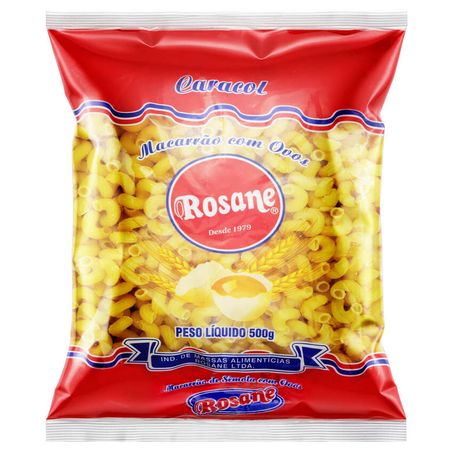 MACARRAO ROSANE COM OVOS CARACOL 500G