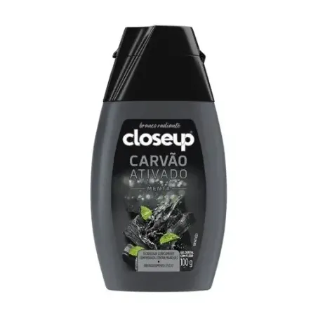 Creme dental closeup carvao ativado 100g