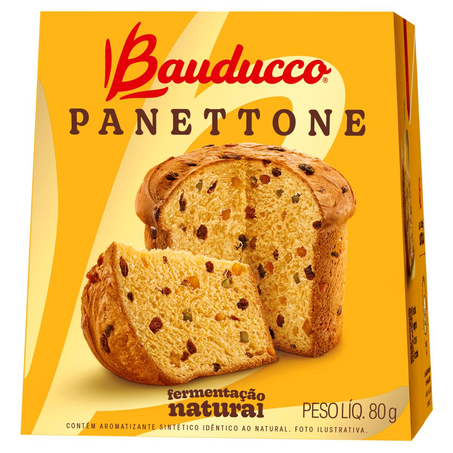 Panettone Bauducco 80g - Mini - Frutas
