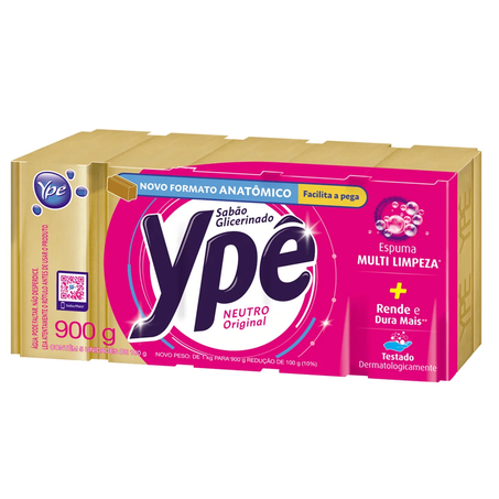 SABÃO EM BARRA YPE GLICERINADO NEUTRO 800G