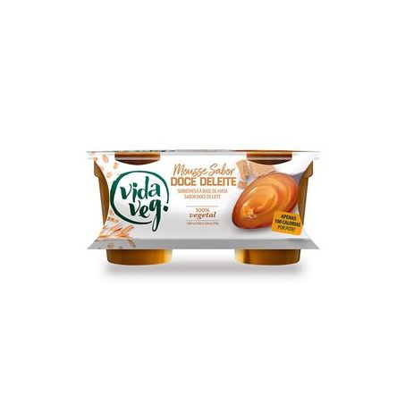 Mousse Vida Veg 200g Vegano Doce De Leite