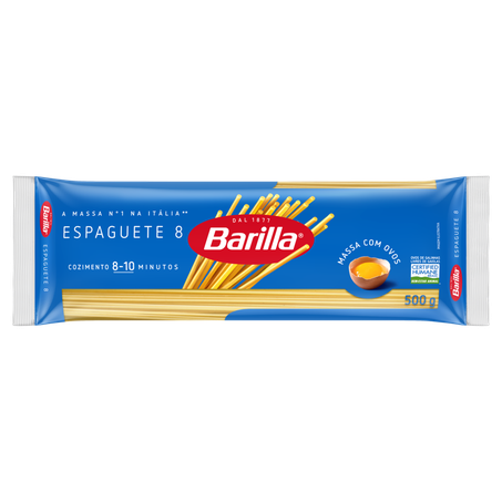 MACARRÃO ESPAGUETE 8 BARILLA 500G