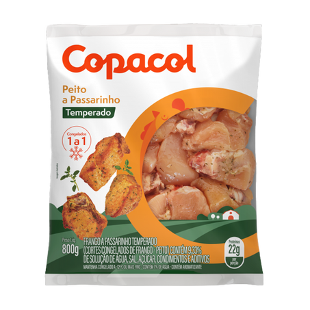 Carne Fgo Peito a Passarinho Copacol 800g