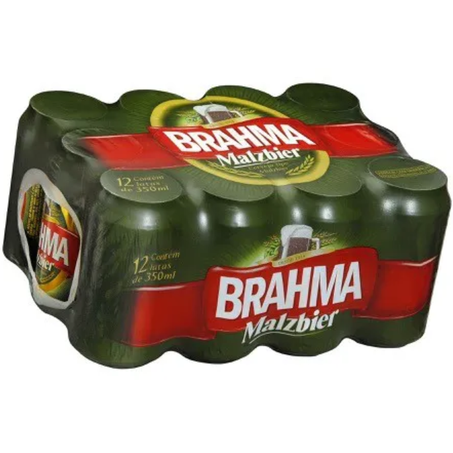 Cerveja lata 350ml brahma malzbier pcc/12un