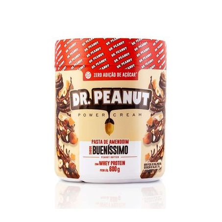 Pasta amendoim dr peanut 600gr buenissim