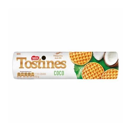Biscoito tostines coco pacote 160g