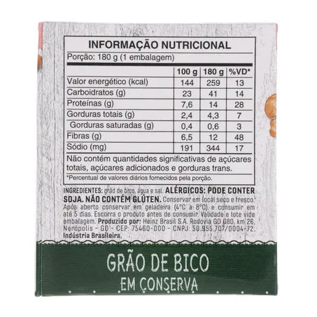 Grao de bico quero 180g 360-2