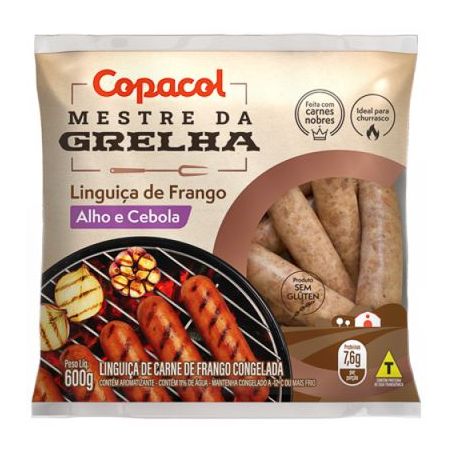 LINGUICA COPACOL BRASIL FINA ALHO E CEBOLA 600G