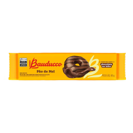 Pão de Mel Bauducco 80g - Chocolate ao Leite